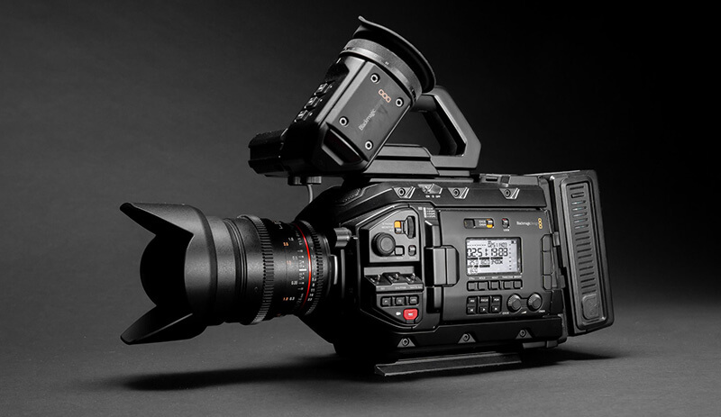 4K video_cinema camera A blackmagic cinema camera shooting 4K video