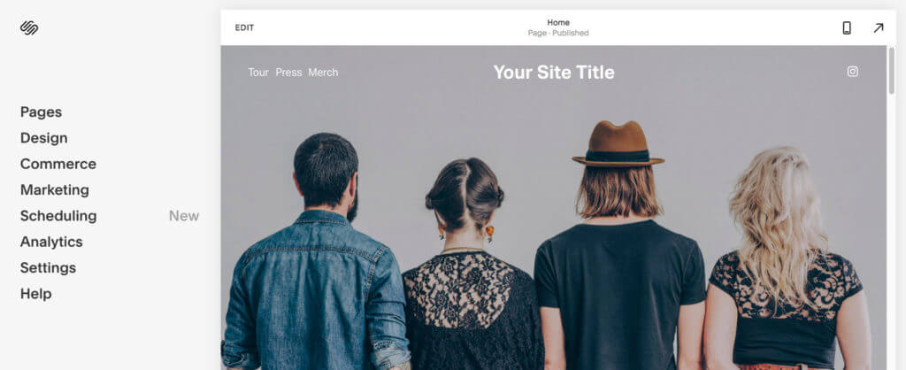 Code-Block Adding a Code Block to the Squarespace page