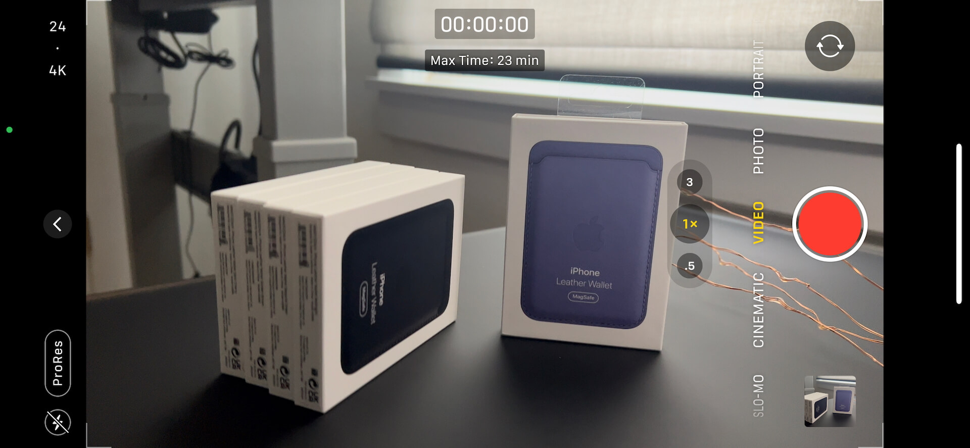 iphone 13 prores files video capture An iPhone 13 Pro and Pro Max camera shooting in ProRes with a max time display