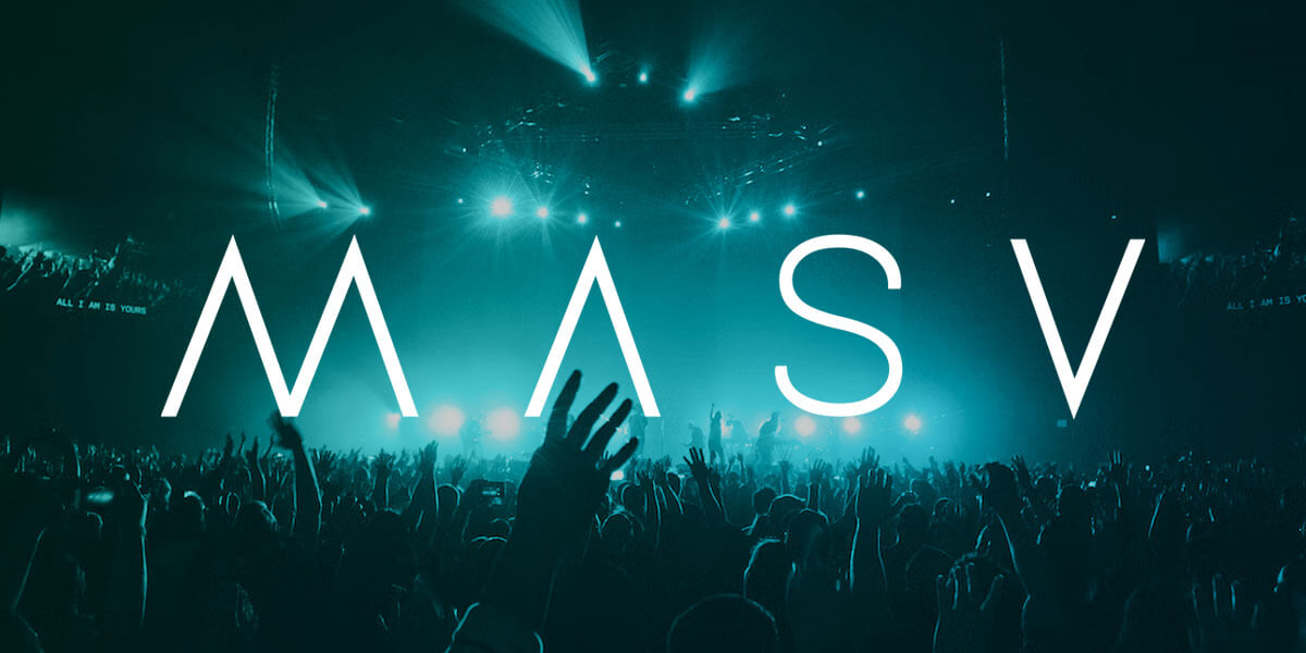 masv-concert-open-graph An image of fans attending a concert with the MASV logo layered on top