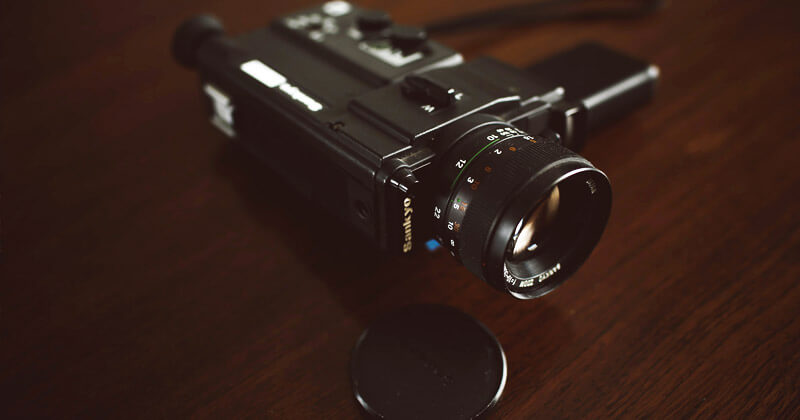 MASV-Film-Festival-Submissions-Sankyo-Camera Close-up of a vintage Sankyo camera for filming