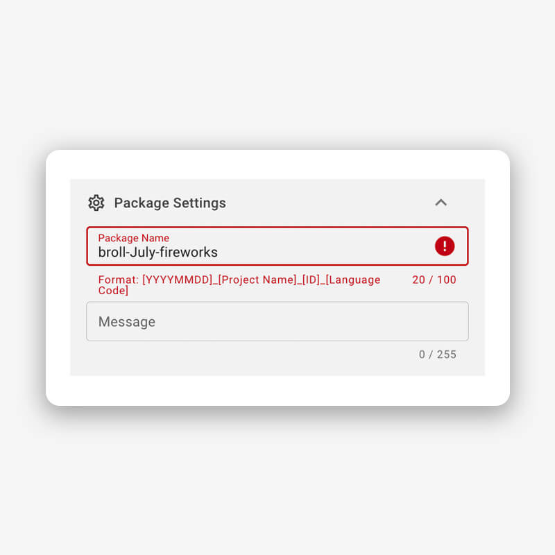 package-name-format enforce file naming conventions with a MASV Portal