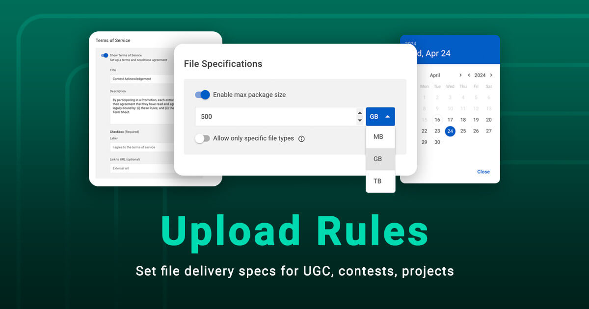 portal-enhancements-thumbnail discover upload rules with masv portals