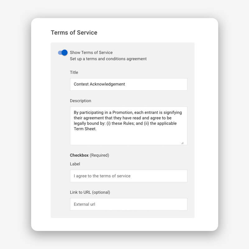terms-of-service Add terms of service to an upload portal