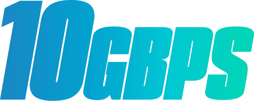 10Gbps logo 10Gbps file transfer logo