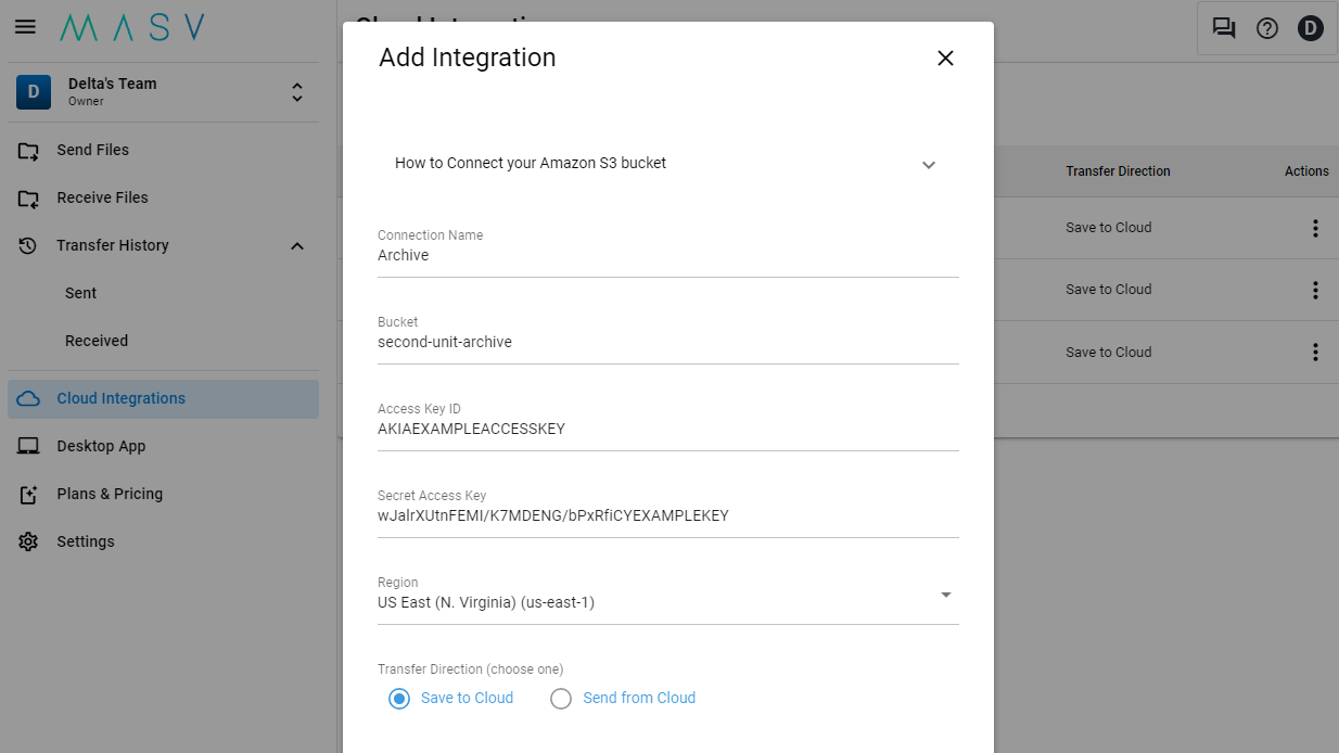 Add Cloud Integrations Add Cloud Integrations