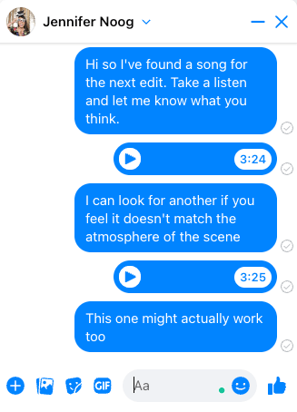 Facebook Messenger Sending audio files via Facebook Messenger