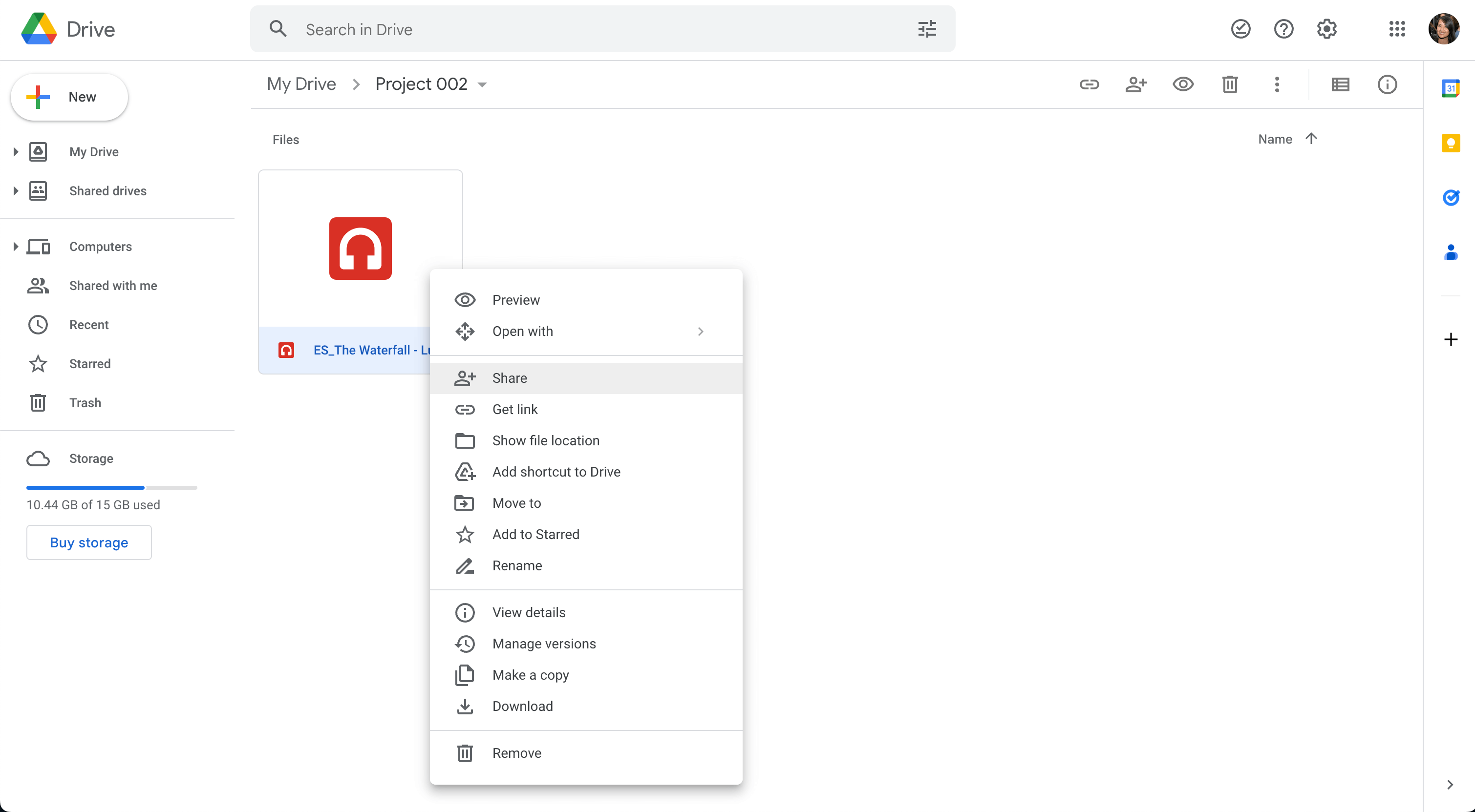 Google Drive Using Google Drive to send audio files