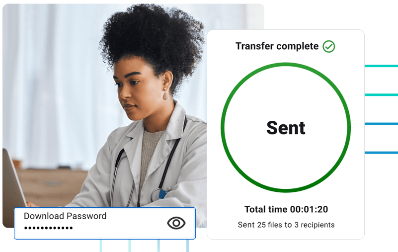 healthcare-hero-image-4 Healthcare professional using MASV's secure healthcare file sharing platform