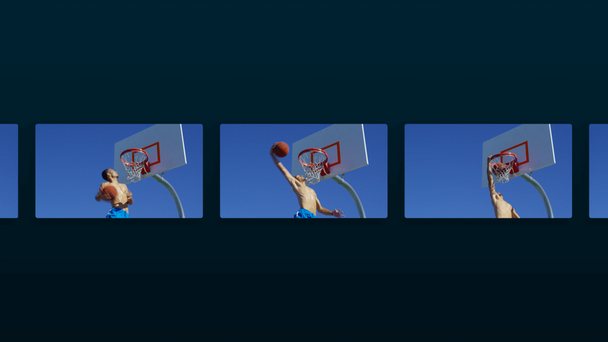 image-sequence image sequence of a basketball player