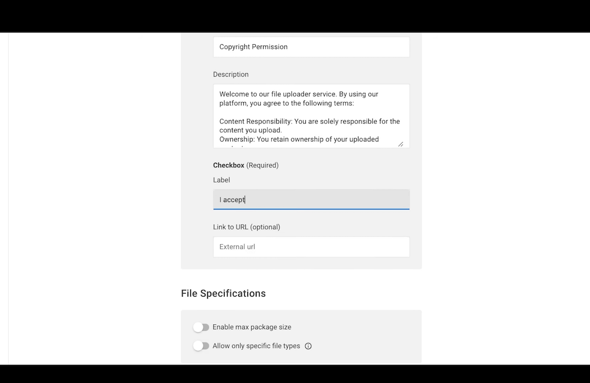 MASV portal terms of service Placeholder image