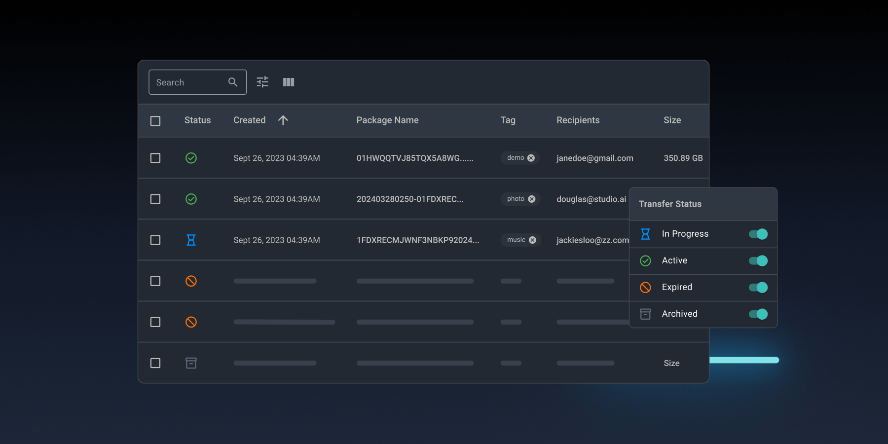 Transfer_history MASV transfer history log helps increase file transfer visibility